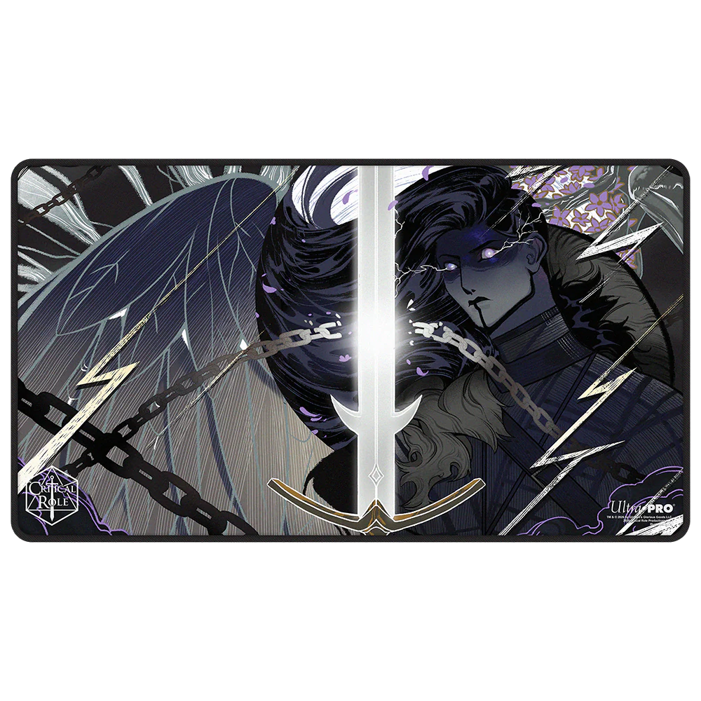 Critical Role Radiants: The Mighty Nein Yasha Nydoorin Black-Stitched Playmat for Tabletop Gaming