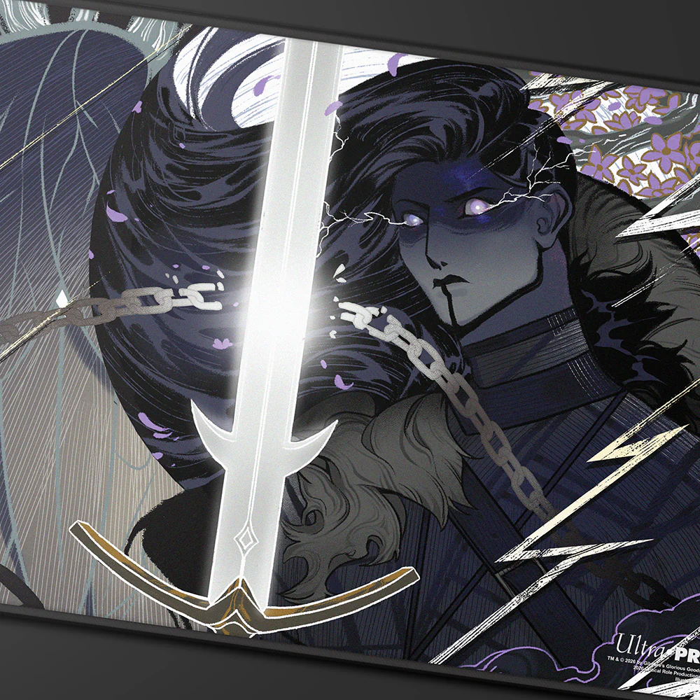 Critical Role Radiants: The Mighty Nein Yasha Nydoorin Black-Stitched Playmat for Tabletop Gaming - Image 2