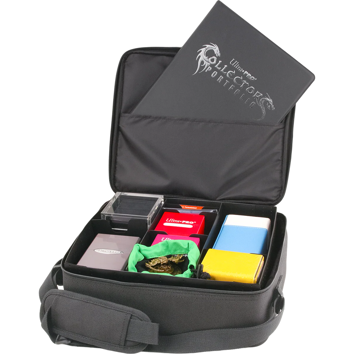 Deluxe Gaming Case Black Dragon with Silver Trim - Image 2