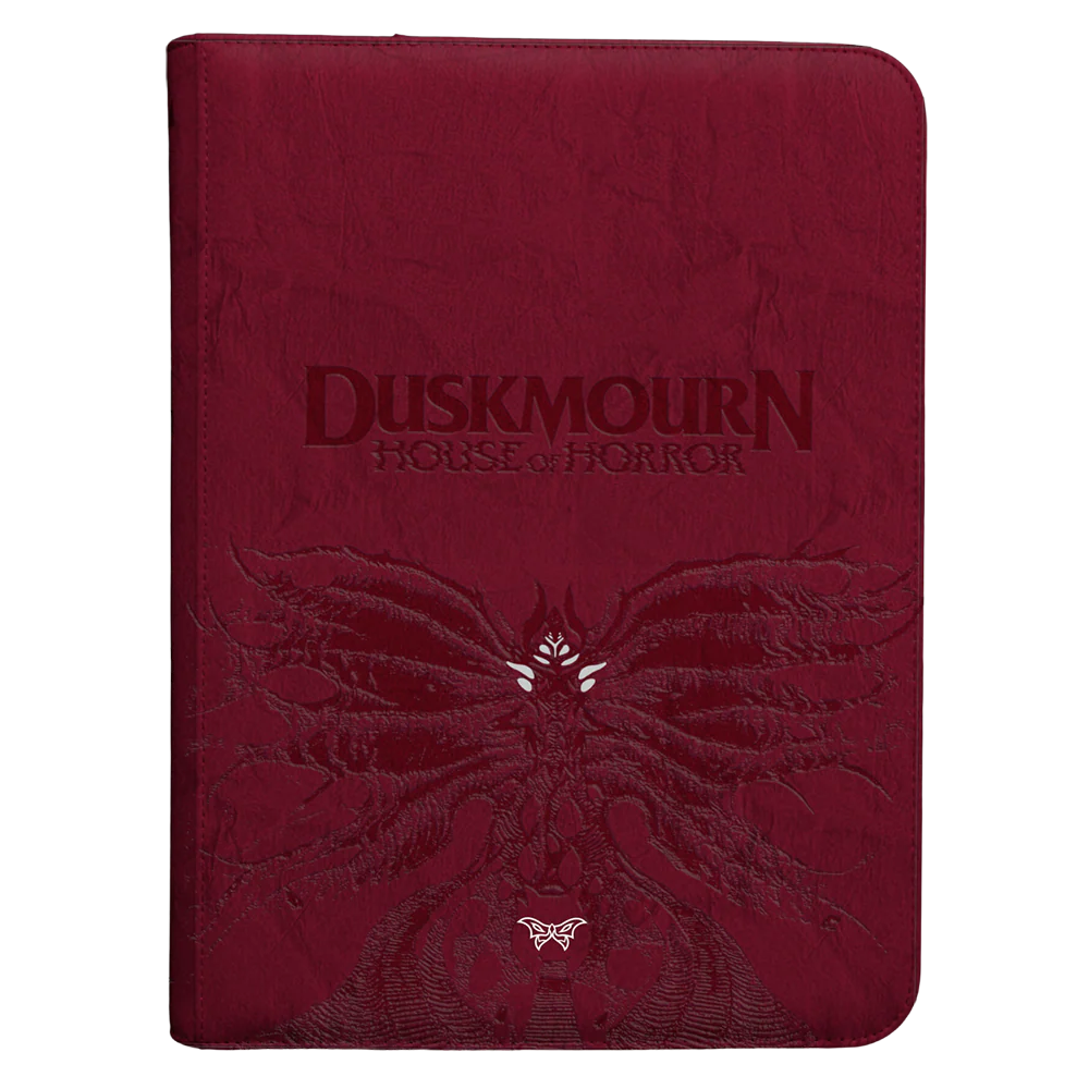 Duskmourn Creepy Leather-Bound Set Symbol 9-Pocket Premium Zippered PRO-BINDER® for Magic: The Gathering