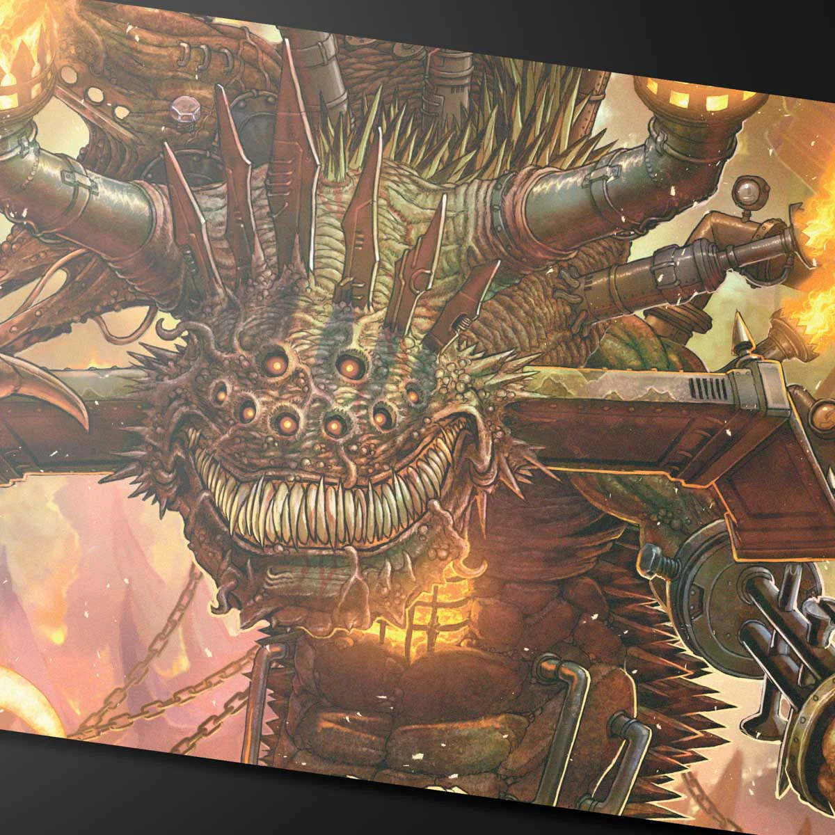 Duskmourn Overlord of the Boilerbilges Standard Gaming Playmat for Magic: The Gathering - Image 2