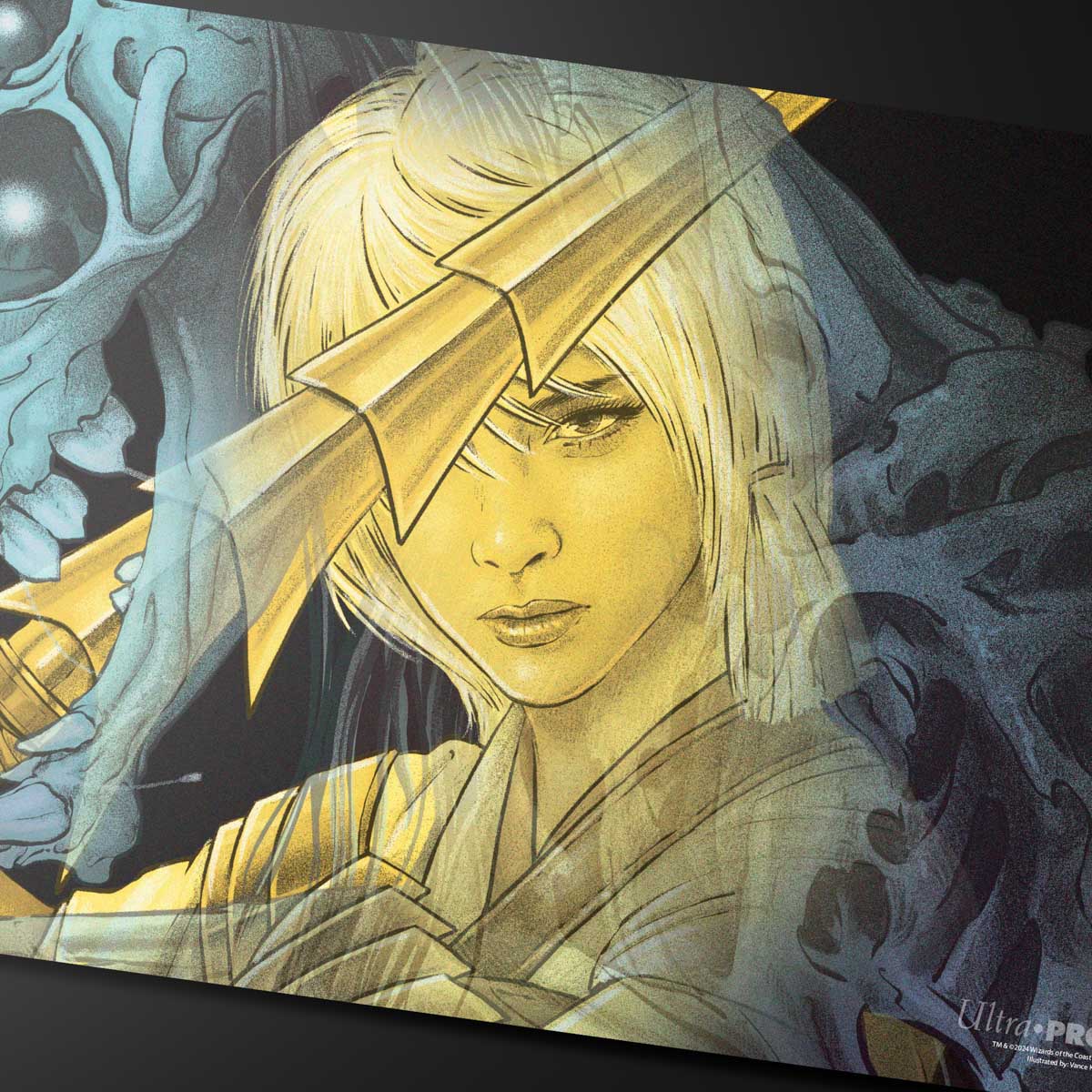 Duskmourn The Wandering Rescuer (Double Exposure Alt) Standard Gaming Playmat for Magic: The Gathering - Image 2