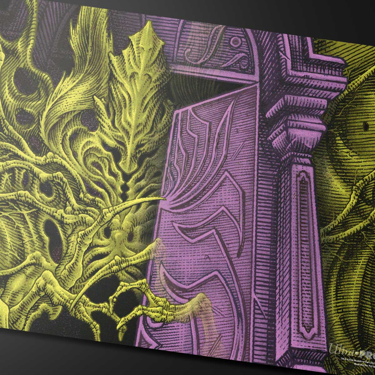 Duskmourn Valgavoth, Terror Eater (Double Exposure Alt) Standard Gaming Playmat for Magic: The Gathering - Image 2