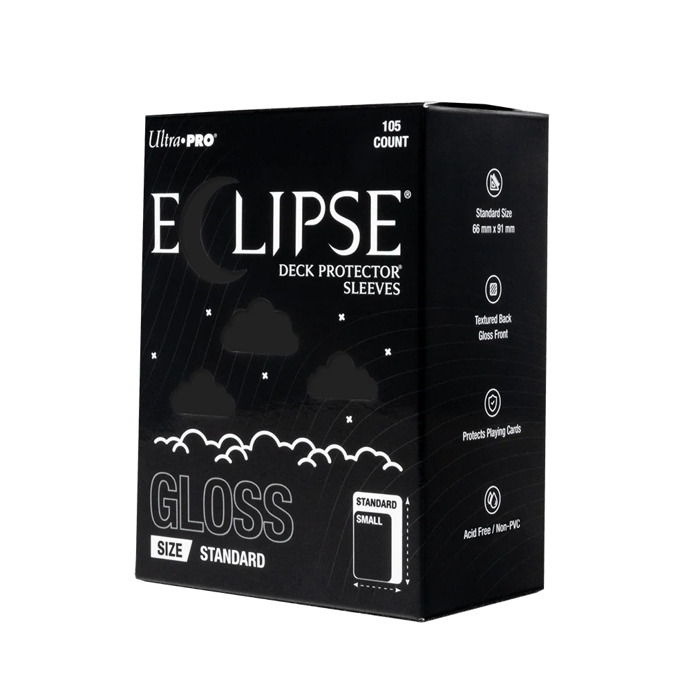 ECLIPSE® Gloss Standard DECK PROTECTOR® Sleeves: Jet Black - 105ct - Image 3