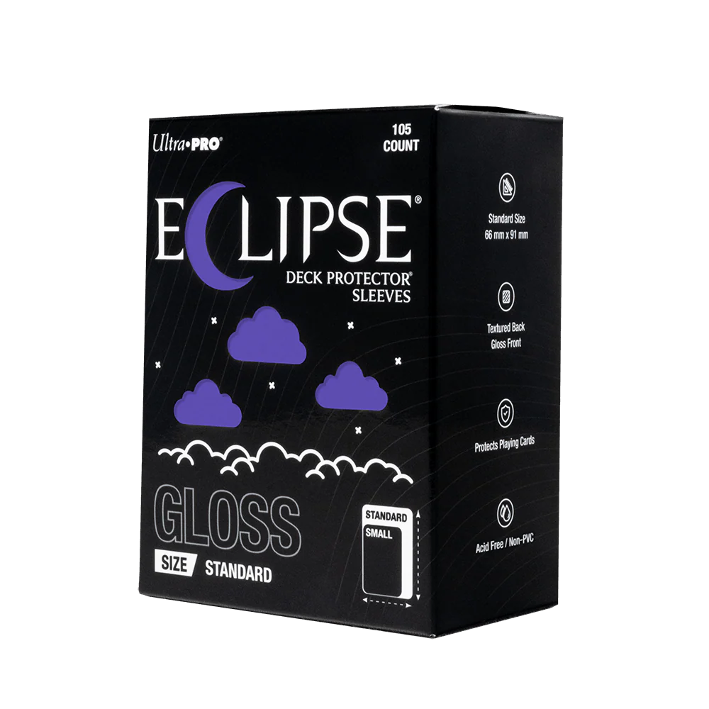 ECLIPSE® Gloss Standard DECK PROTECTOR® Sleeves: Royal Purple - 105ct - Image 3
