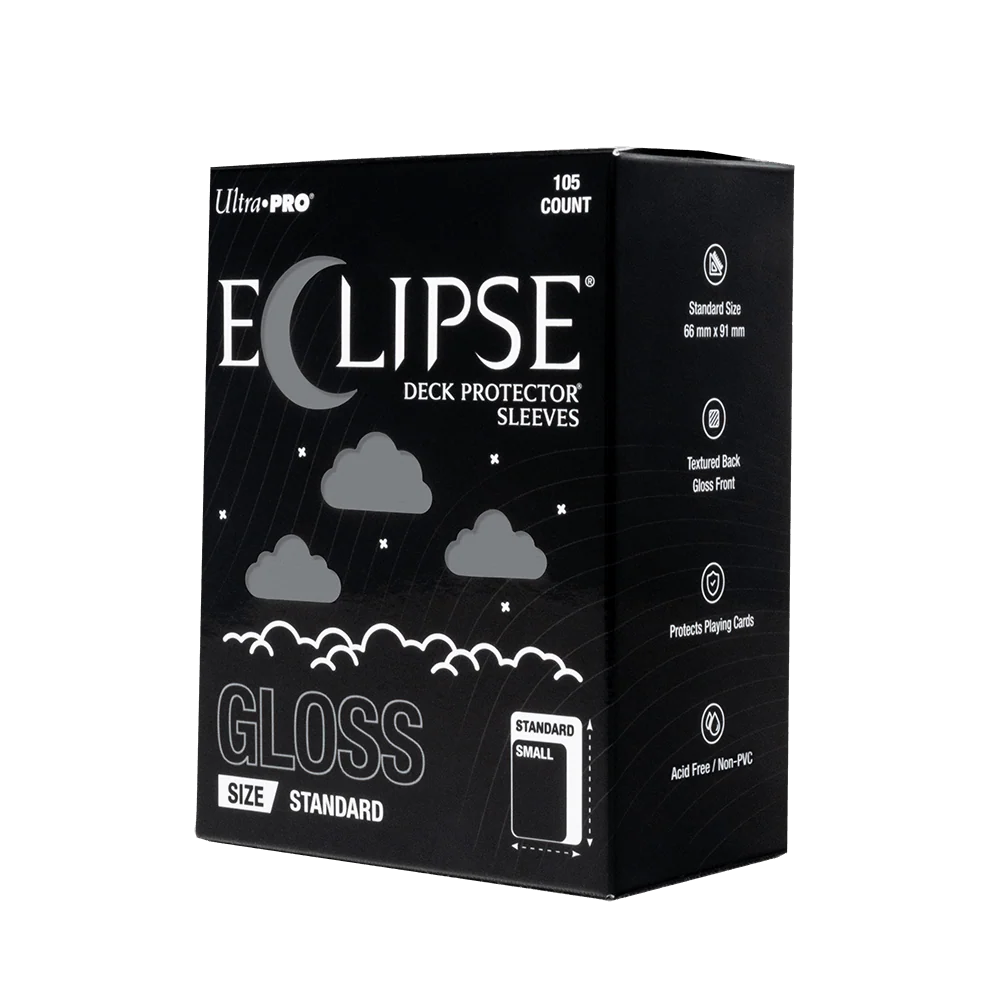 ECLIPSE® Gloss Standard DECK PROTECTOR® Sleeves: Smoke Grey - 105ct - Image 3