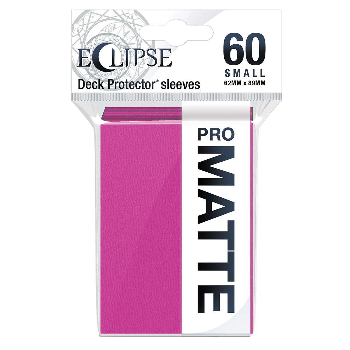 ECLIPSE® Matte Small DECK PROTECTOR® Sleeves (60ct) - Hot Pink