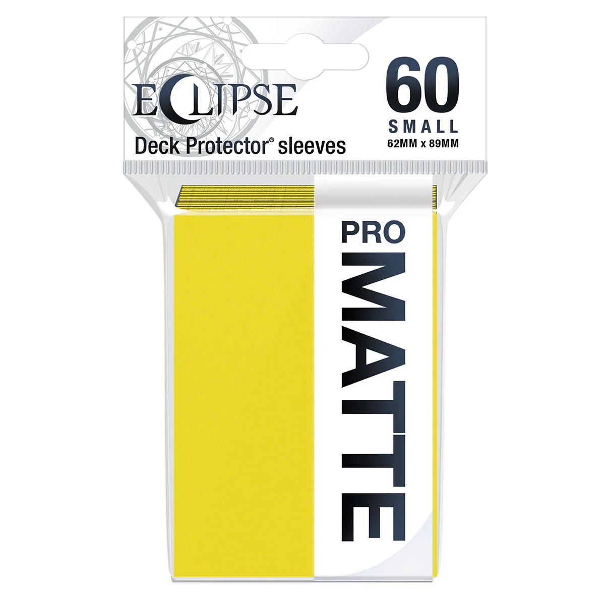 ECLIPSE® Matte Small DECK PROTECTOR® Sleeves (60ct) - Lemon Yellow