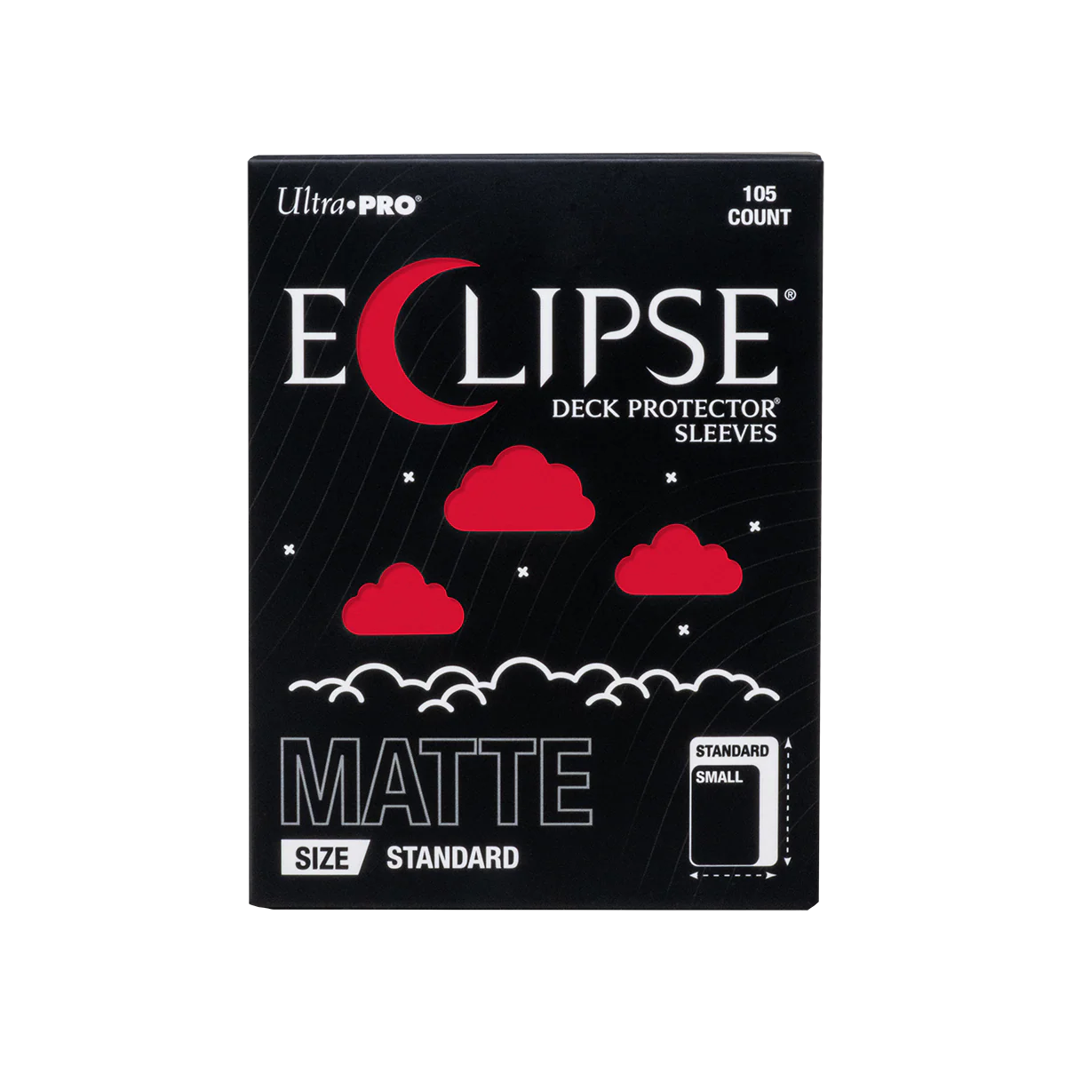 ECLIPSE® Matte Standard DECK PROTECTOR® Sleeves: Apple Red - 105ct