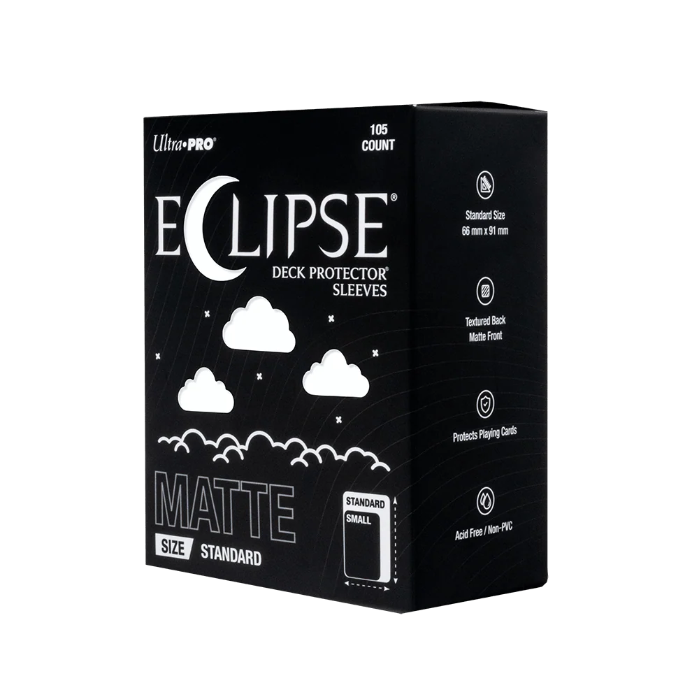 ECLIPSE® Matte Standard DECK PROTECTOR® Sleeves: Arctic White - 105ct - Image 3