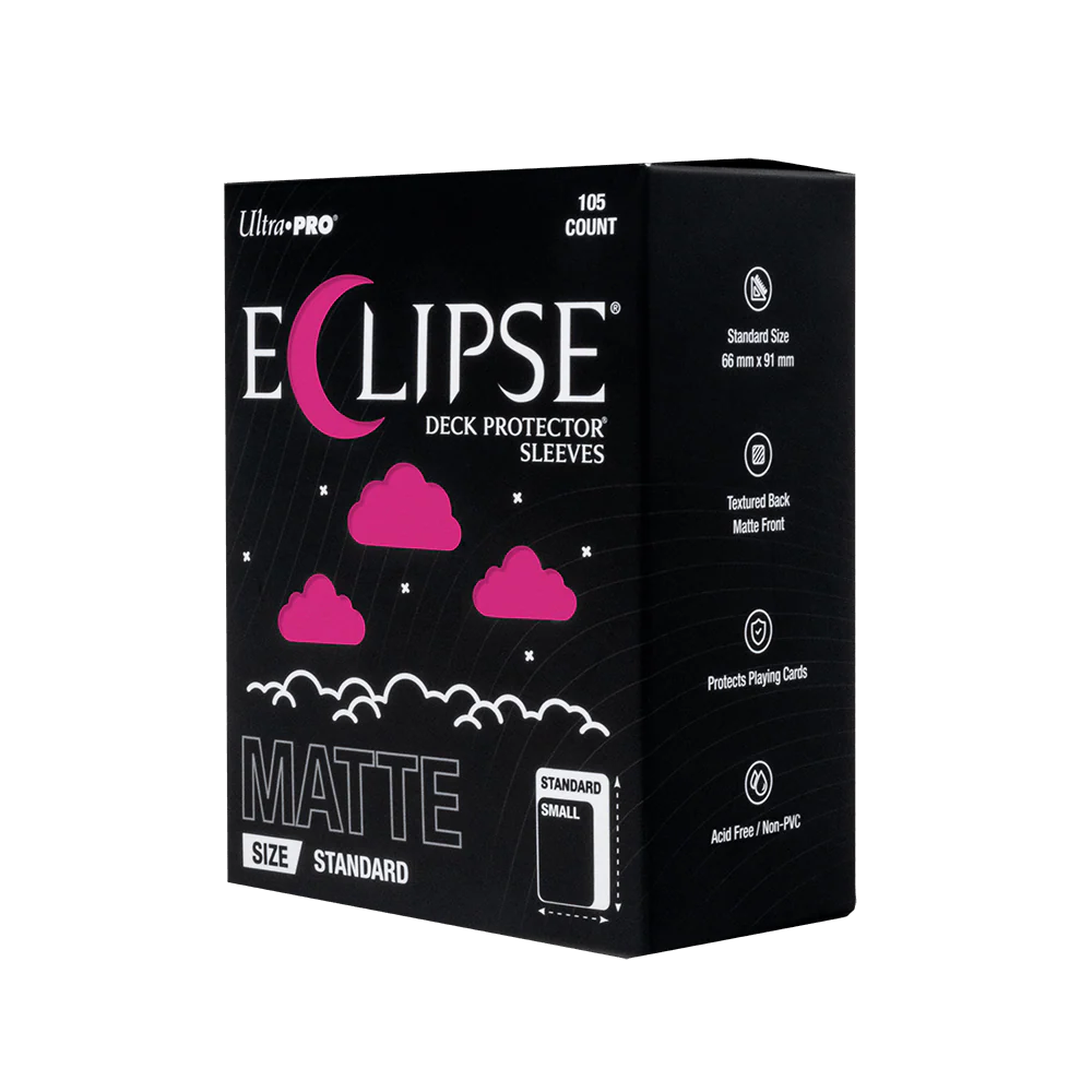 ECLIPSE® Matte Standard DECK PROTECTOR® Sleeves: Hot Pink - 105ct - Image 3