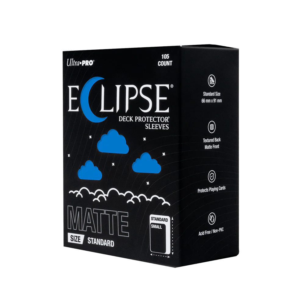 ECLIPSE® Matte Standard DECK PROTECTOR® Sleeves: Pacific Blue - 105ct - Image 3