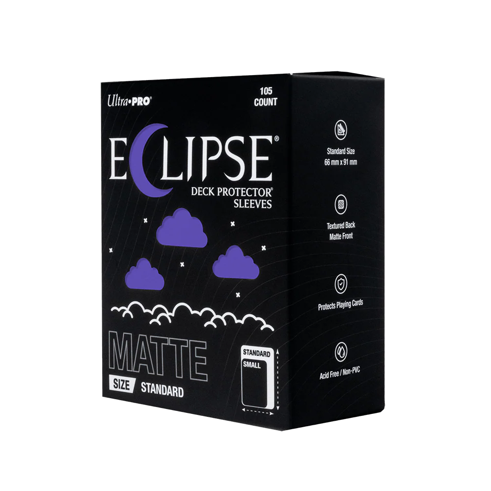 ECLIPSE® Matte Standard DECK PROTECTOR® Sleeves: Royal Purple - 105ct - Image 3