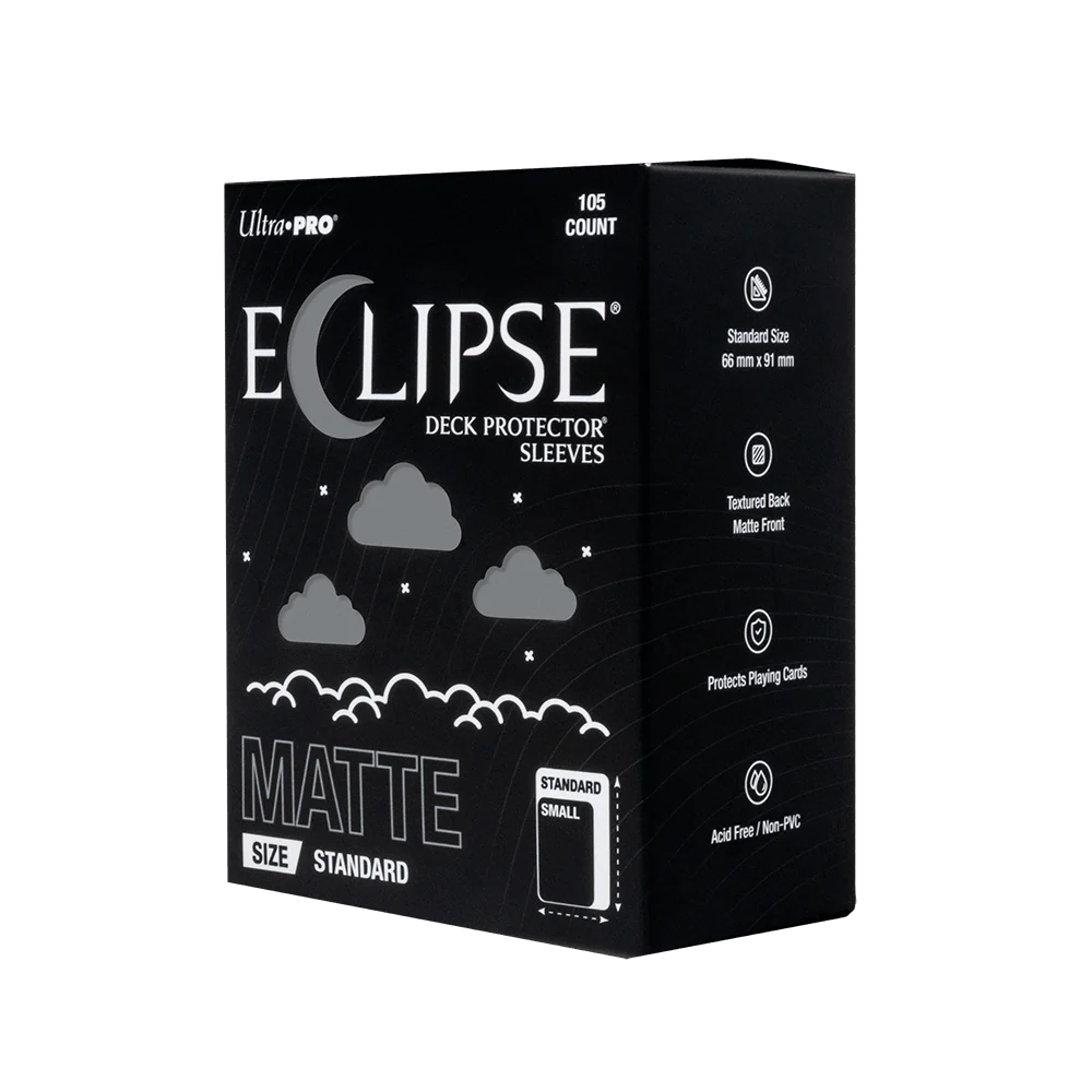 ECLIPSE® Matte Standard DECK PROTECTOR® Sleeves: Smoke Grey - 105ct - Image 3