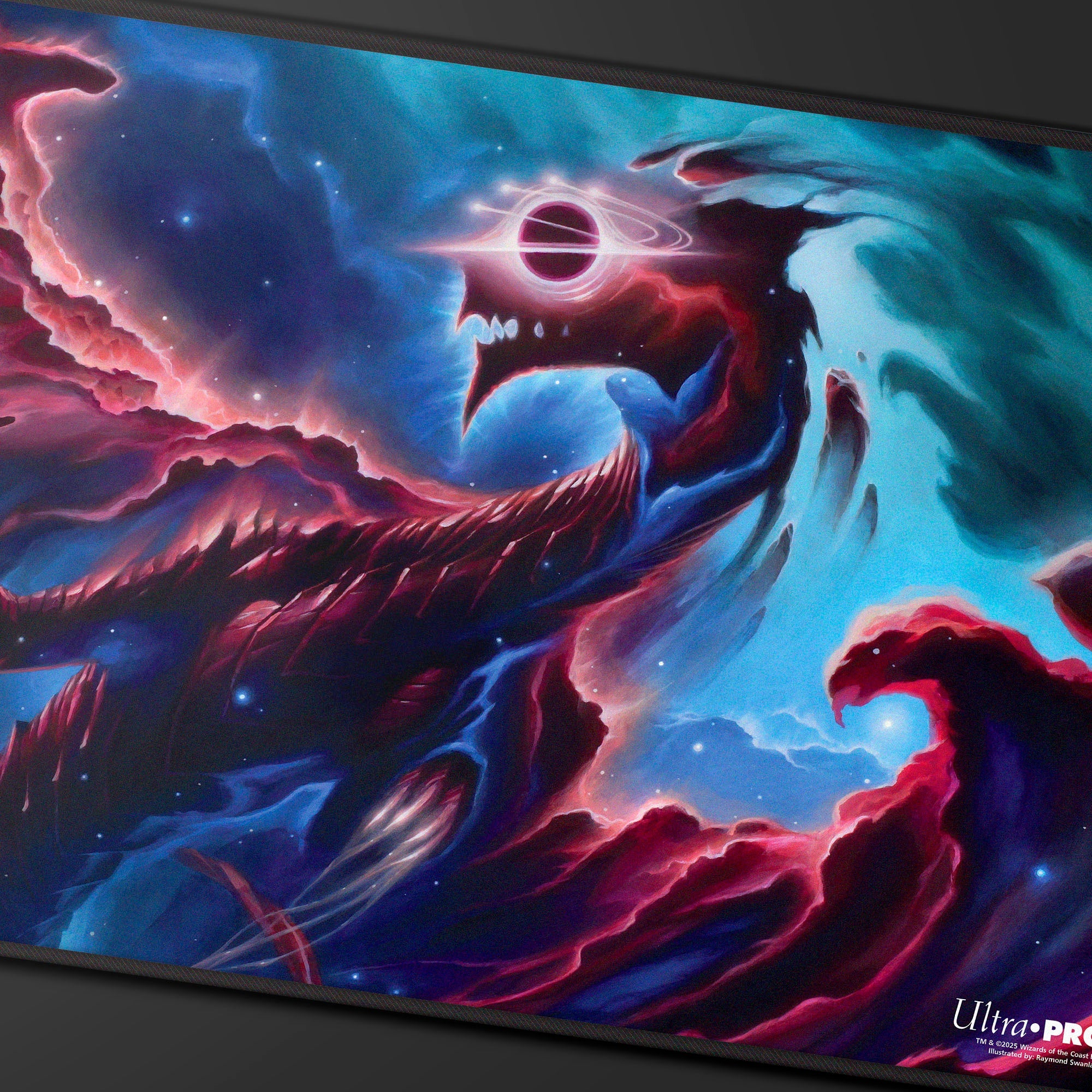 Edge of Eternities - Black Stitched Playmat - Nova Hellkite - Raymond Swanland for Magic: The Gathering - Image 2