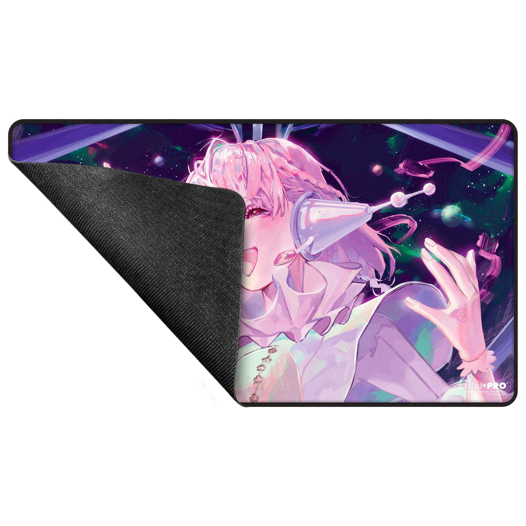 Edge of Eternities - Black Stitched Playmat - Starfield Maestros - nina for Magic: The Gathering - Image 3