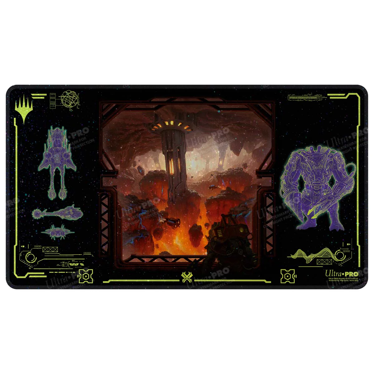 Edge of Eternities Kavaron, Memorial World HOLOFOIL® Playmat for Magic: The Gathering