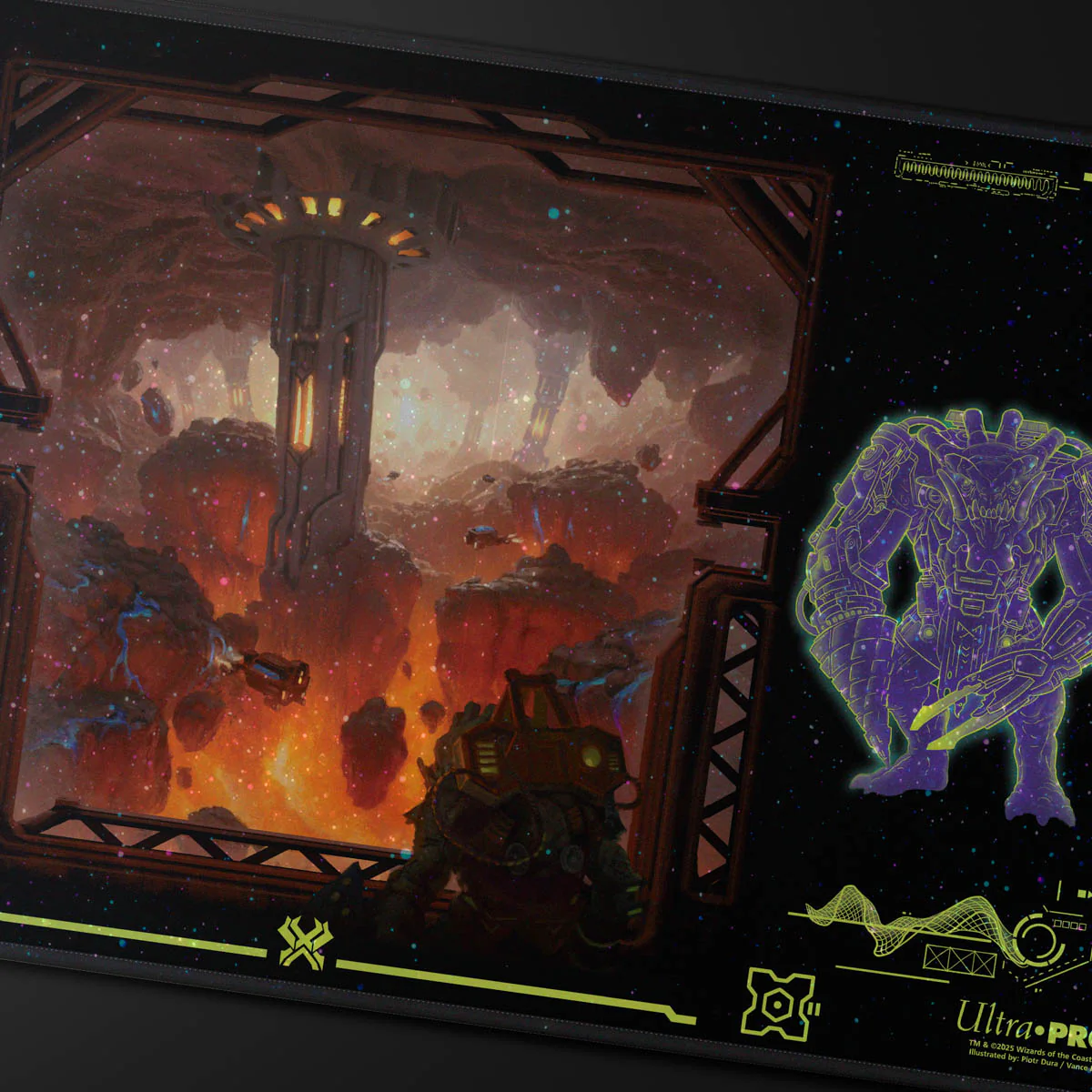 Edge of Eternities Kavaron, Memorial World HOLOFOIL® Playmat for Magic: The Gathering - Image 2