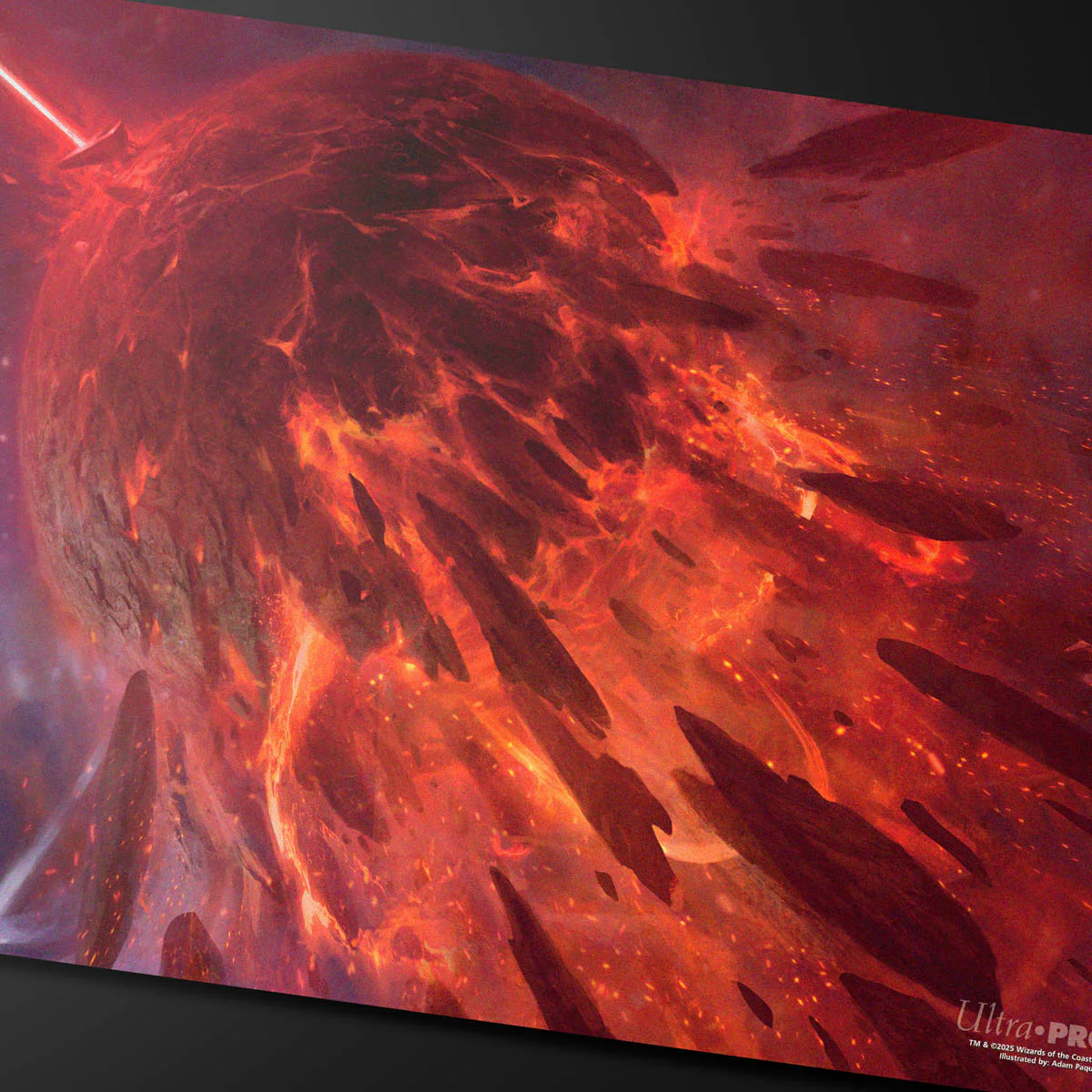 Edge of Eternities Kavaron, Memorial World Playmat Mythic Land Red for Magic: The Gathering - Image 2