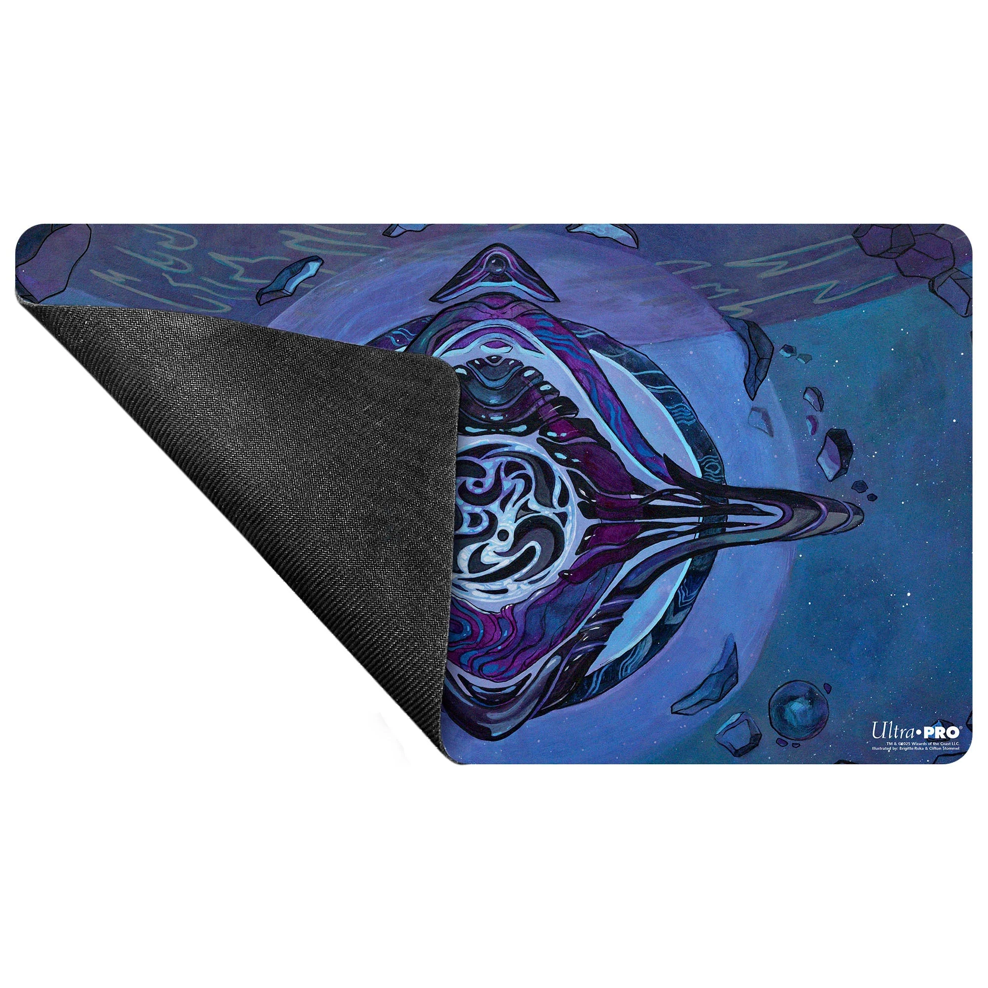 Edge of Eternities - Playmat - Archenemy’s Charm - Brigitte Roka & Clifton Stommel for Magic: The Gathering - Image 3