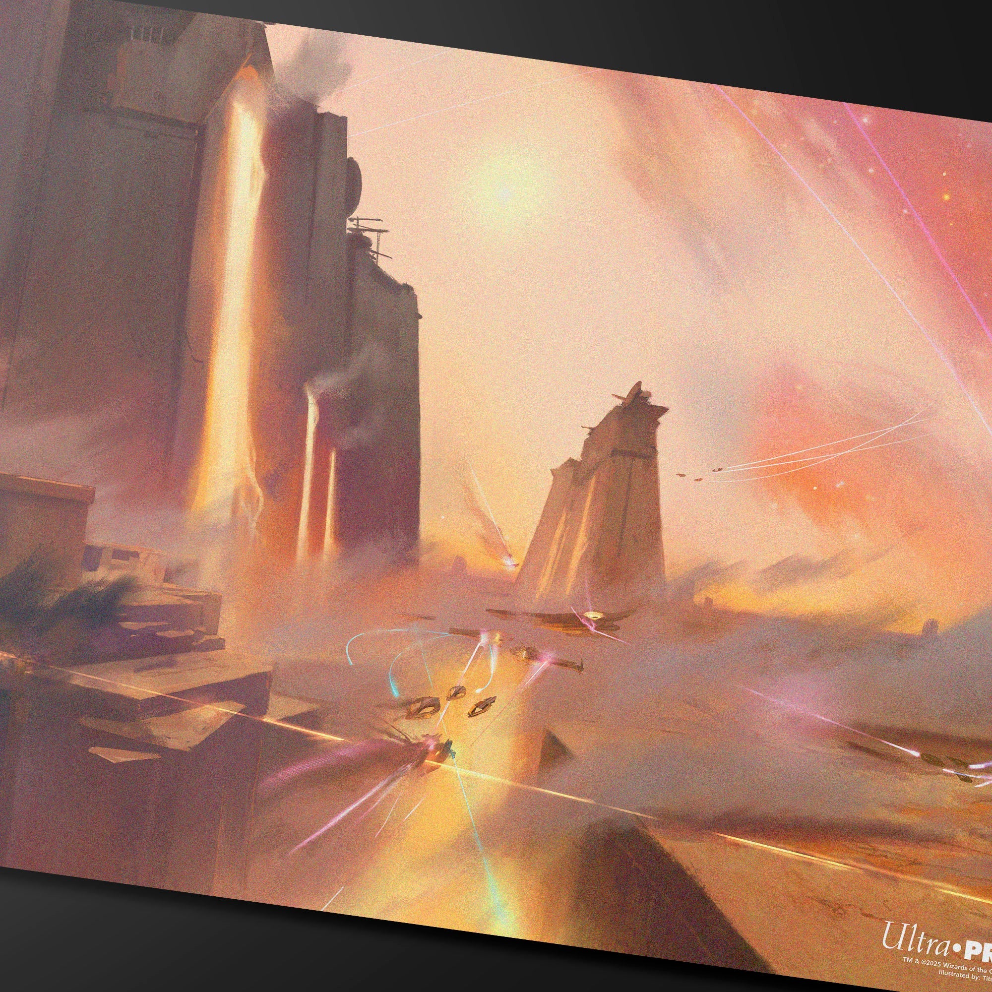 Edge of Eternities - Playmat - Sacred Foundry - Titus Lunter for Magic: The Gathering - Image 2