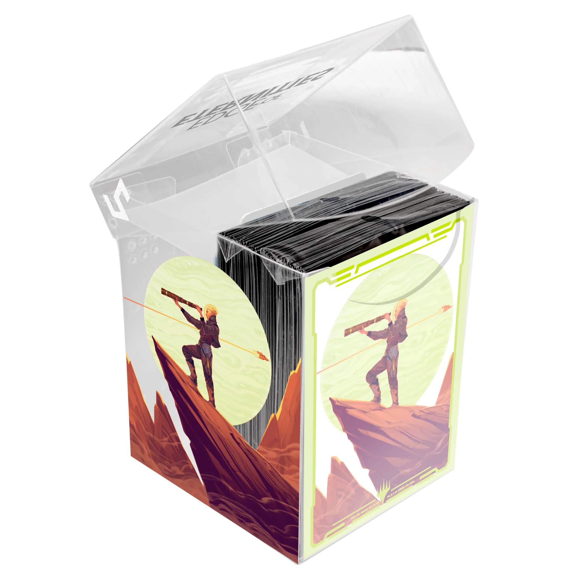 Edge of Eternities Sami, Wildcat Captain 100ct DECK PROTECTOR® Sleeves in Clear Box for Magic: The Gathering - Image 3