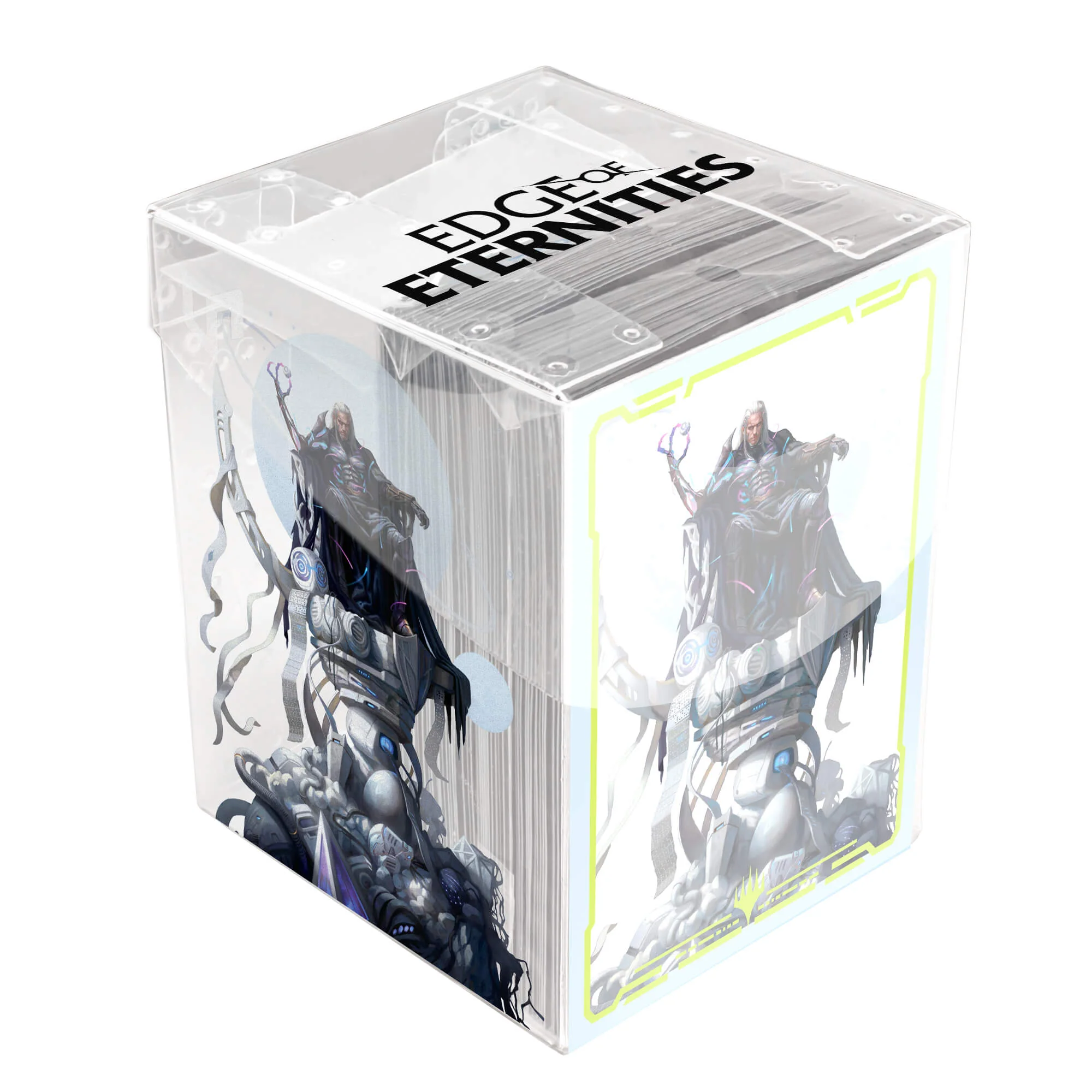 Edge of Eternities Tezzeret, Cruel Captain 100ct DECK PROTECTOR® Sleeves in Clear Box for Magic: The Gathering