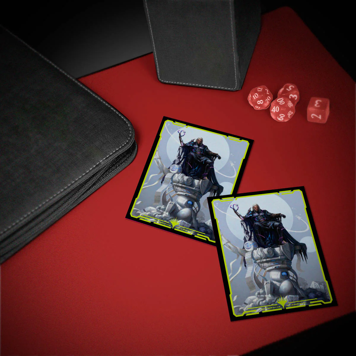 Edge of Eternities Tezzeret, Cruel Captain 100ct DECK PROTECTOR® Sleeves in Clear Box for Magic: The Gathering - Image 3