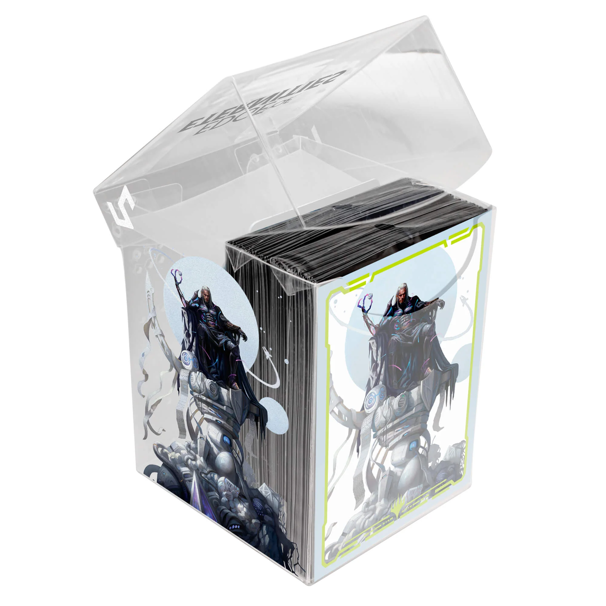 Edge of Eternities Tezzeret, Cruel Captain 100ct DECK PROTECTOR® Sleeves in Clear Box for Magic: The Gathering - Image 6