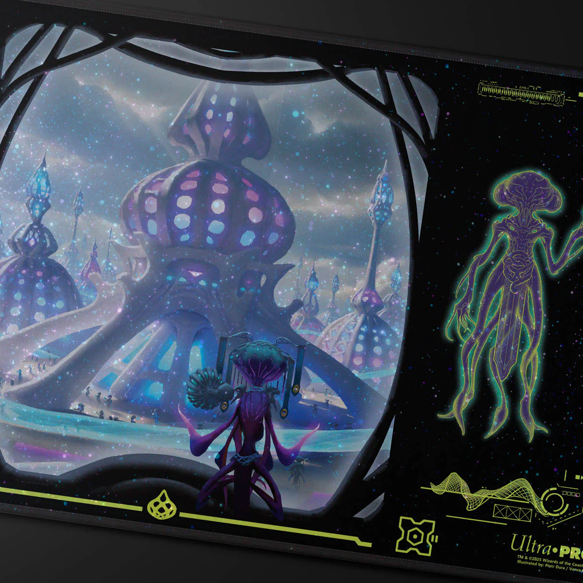 Edge of Eternities Uthros, Titanic Godcore HOLOFOIL® Playmat for Magic: The Gathering - Image 2