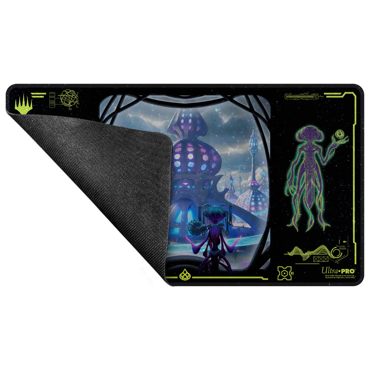 Edge of Eternities Uthros, Titanic Godcore HOLOFOIL® Playmat for Magic: The Gathering - Image 3