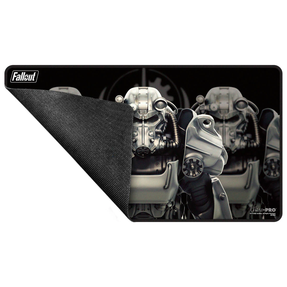 Fallout - Brotherhood of Steel Black Stitched Edge Playmat for Tabletop Gaming - Image 3
