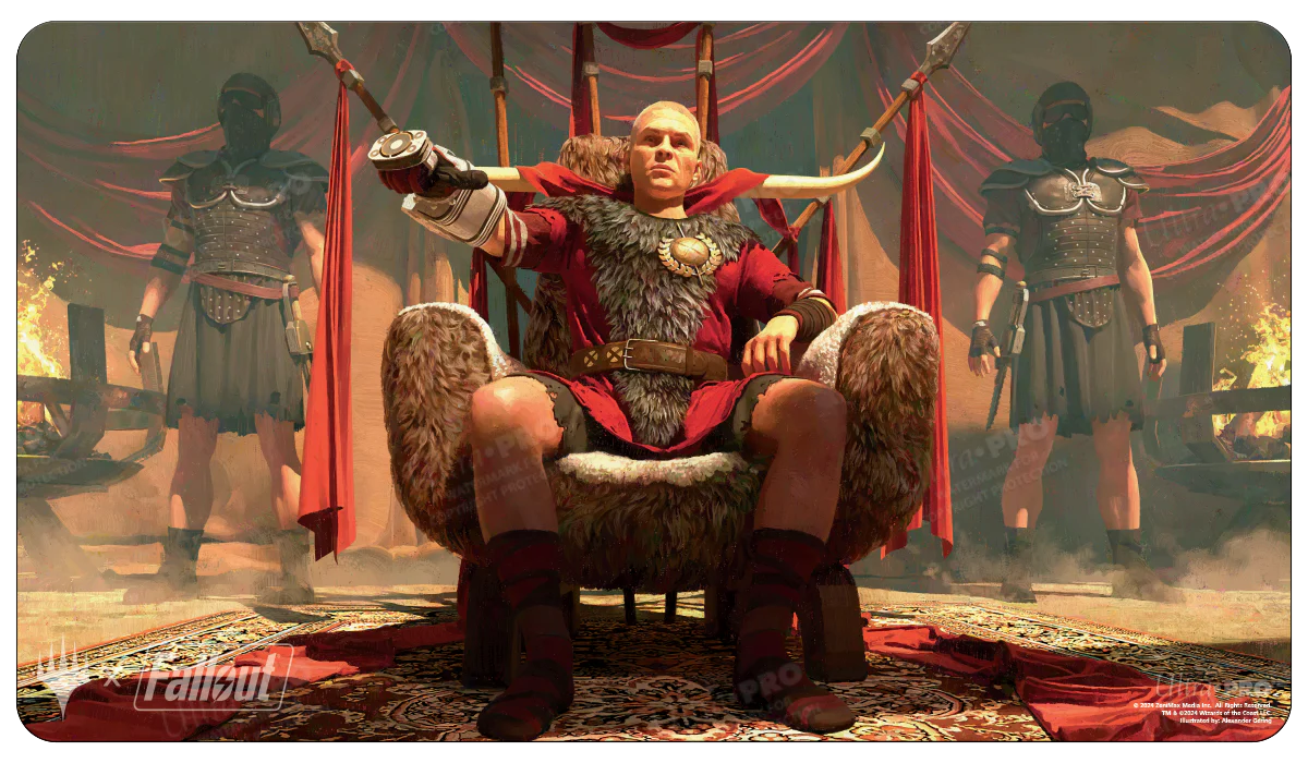Fallout® Caesar, Legion’s Emperor Standard Gaming Playmat for Magic: The Gathering