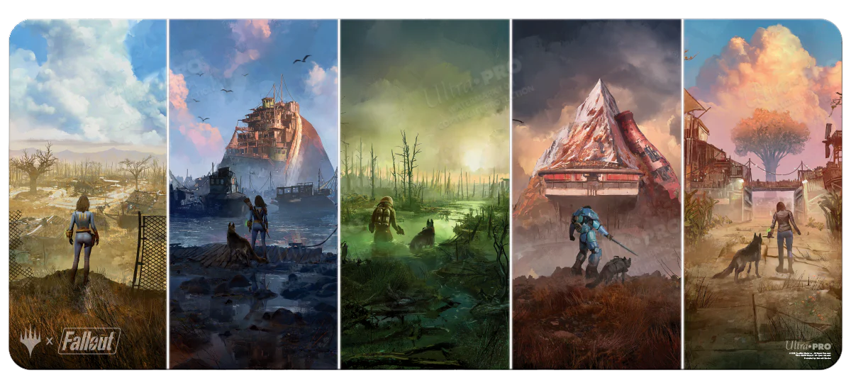 Fallout® Wasteland Basic Lands Medley 6ft Table Playmat for Magic: The Gathering
