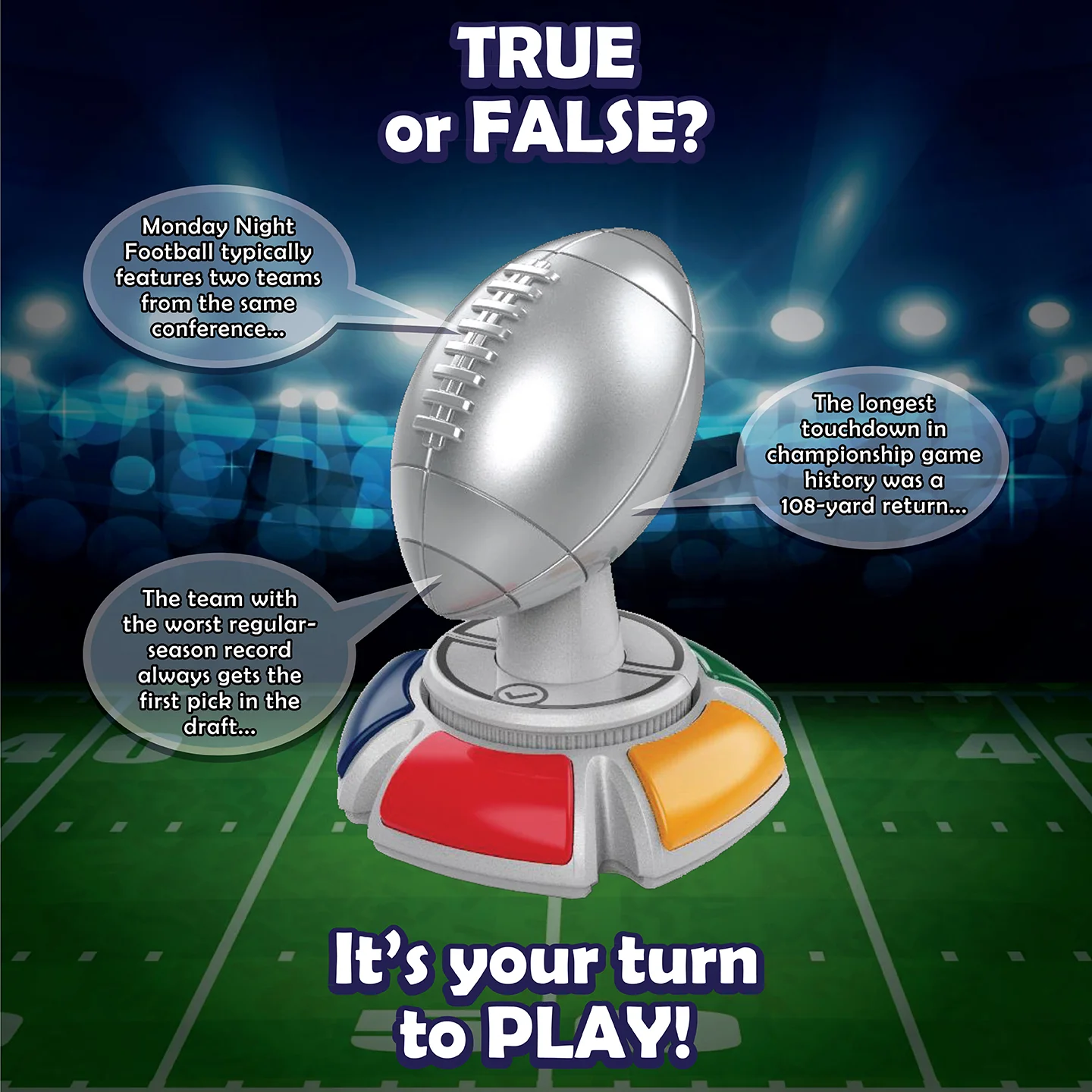 Fanzone Football Trivia Electronic Game – NFL Quiz for Fans & Game Night - Image 2