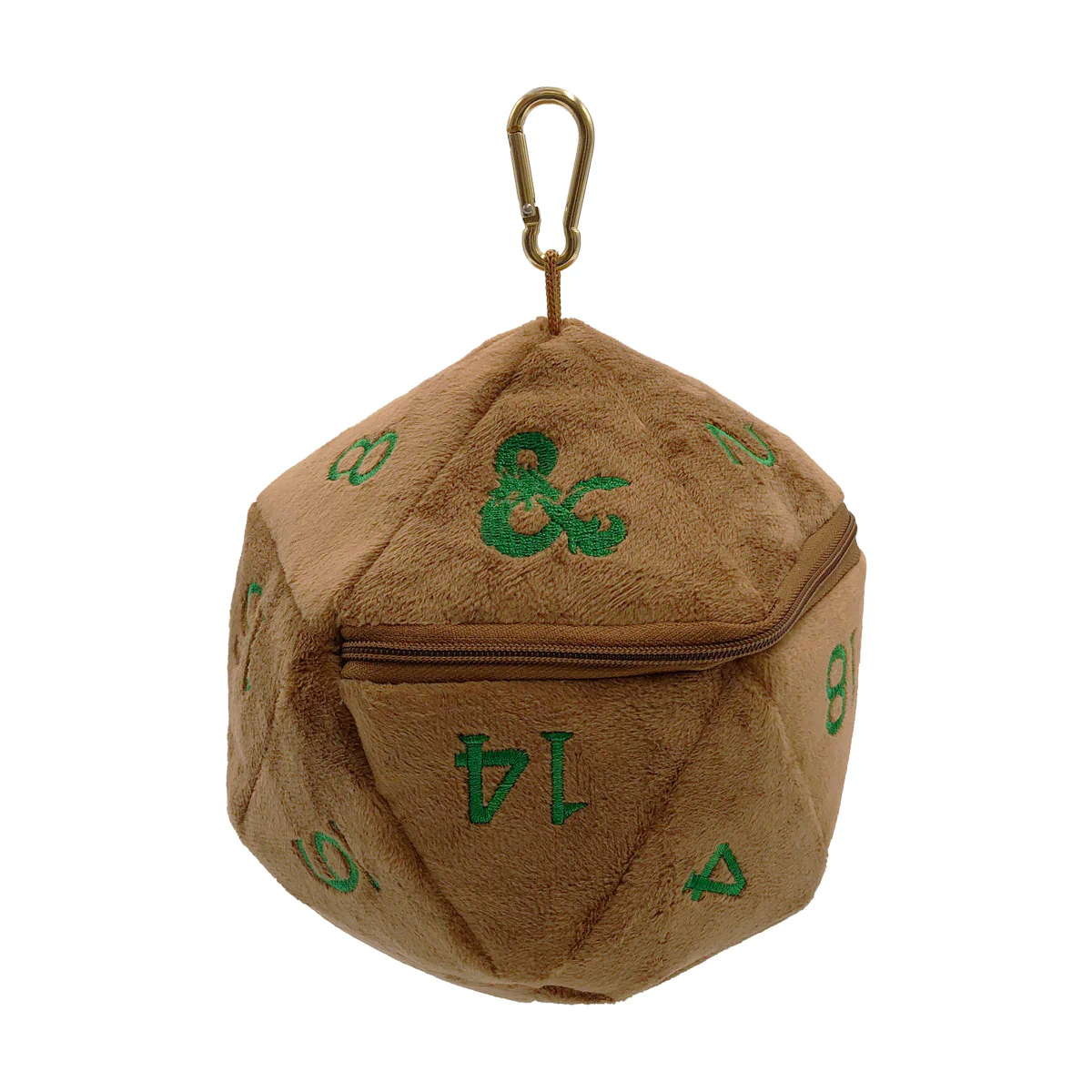 Feywild Copper and Green D20 Plush Dice Bag for Dungeons & Dragons - Image 2