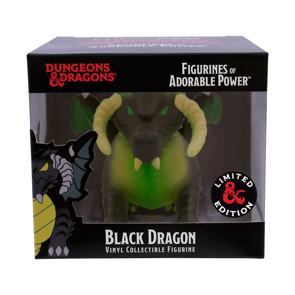 FIGURINES OF ADORABLE POWER®: Dungeons & Dragons "Black Dragon" - Acid Charged Variant - Image 5
