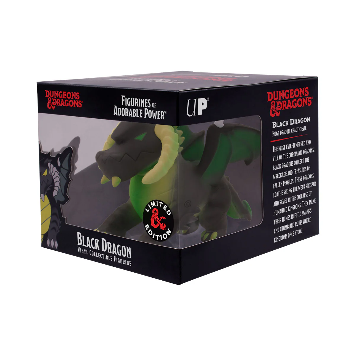 FIGURINES OF ADORABLE POWER®: Dungeons & Dragons "Black Dragon" - Acid Charged Variant - Image 6
