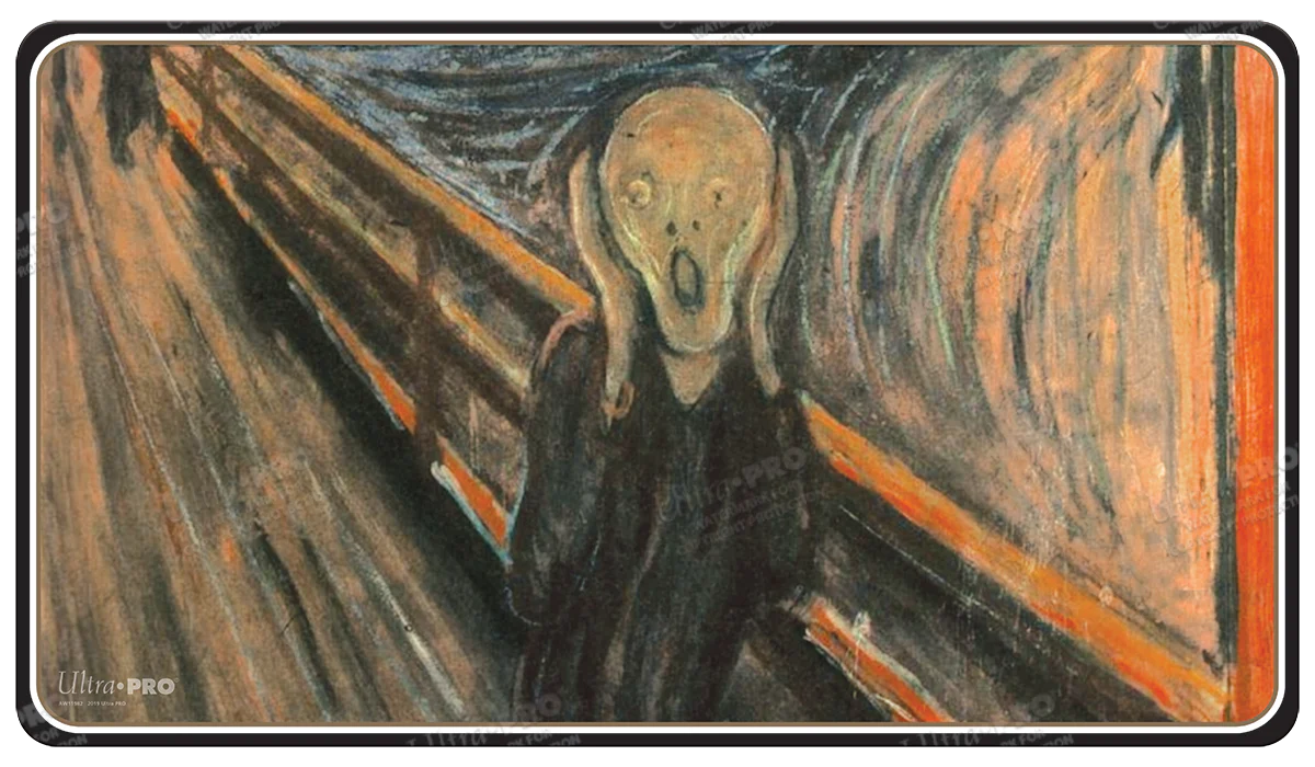 Fine Art The Scream Standard Gaming Playmat Mousepad by Edvard Munch