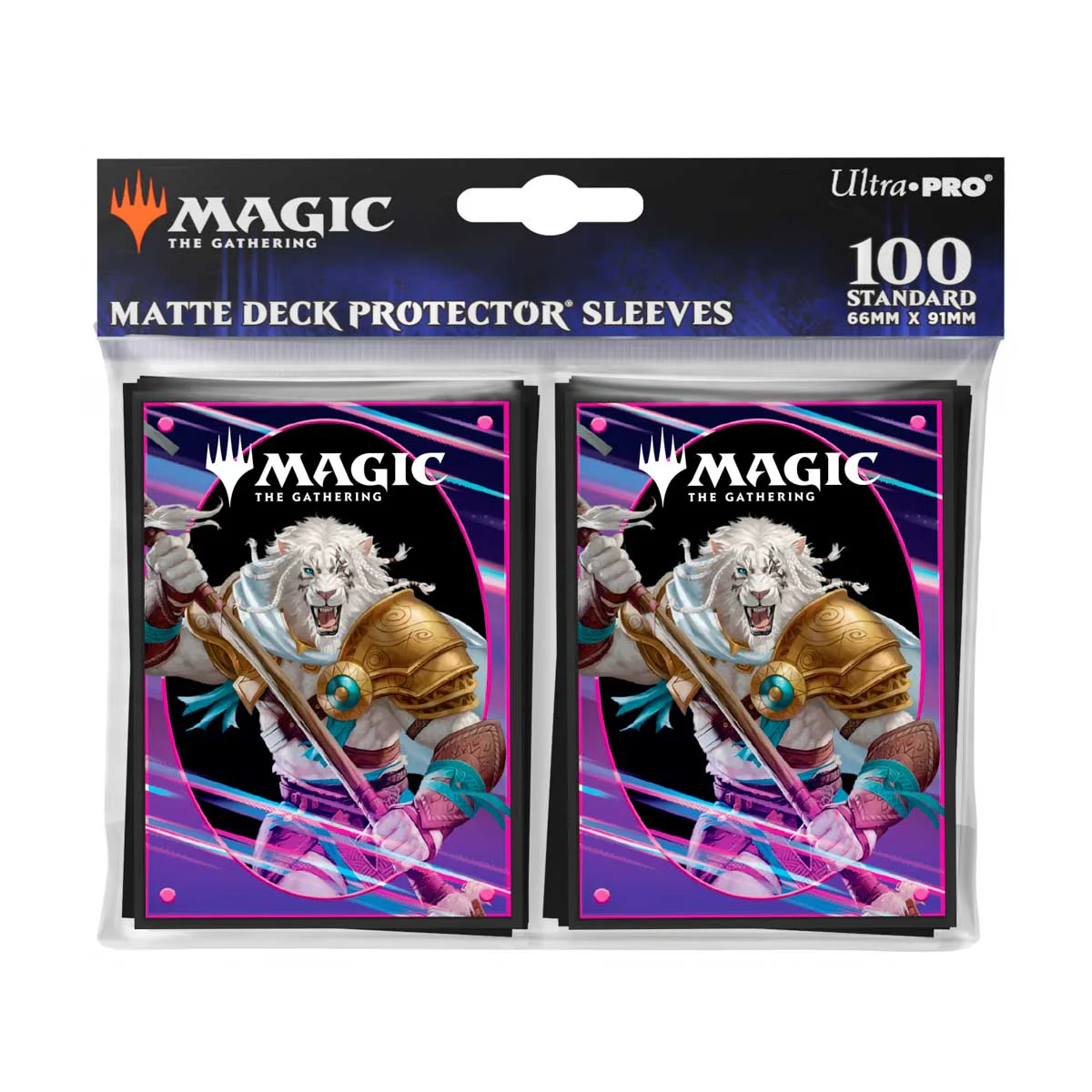 Foundations Ajani 100ct DECK PROTECTOR® Sleeves Light for Magic: The Gathering - Image 3