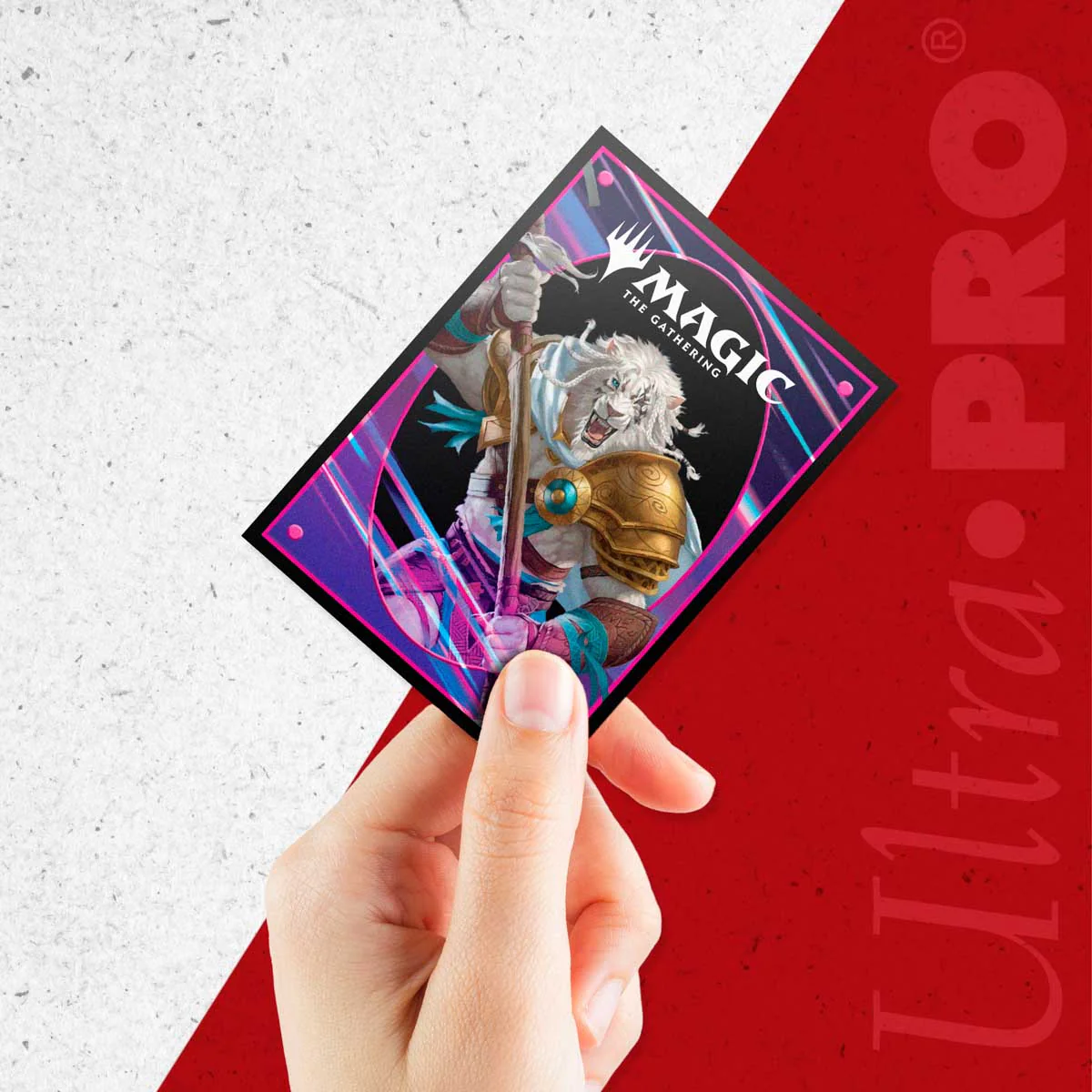 Foundations Ajani 100ct DECK PROTECTOR® Sleeves Light for Magic: The Gathering - Image 4