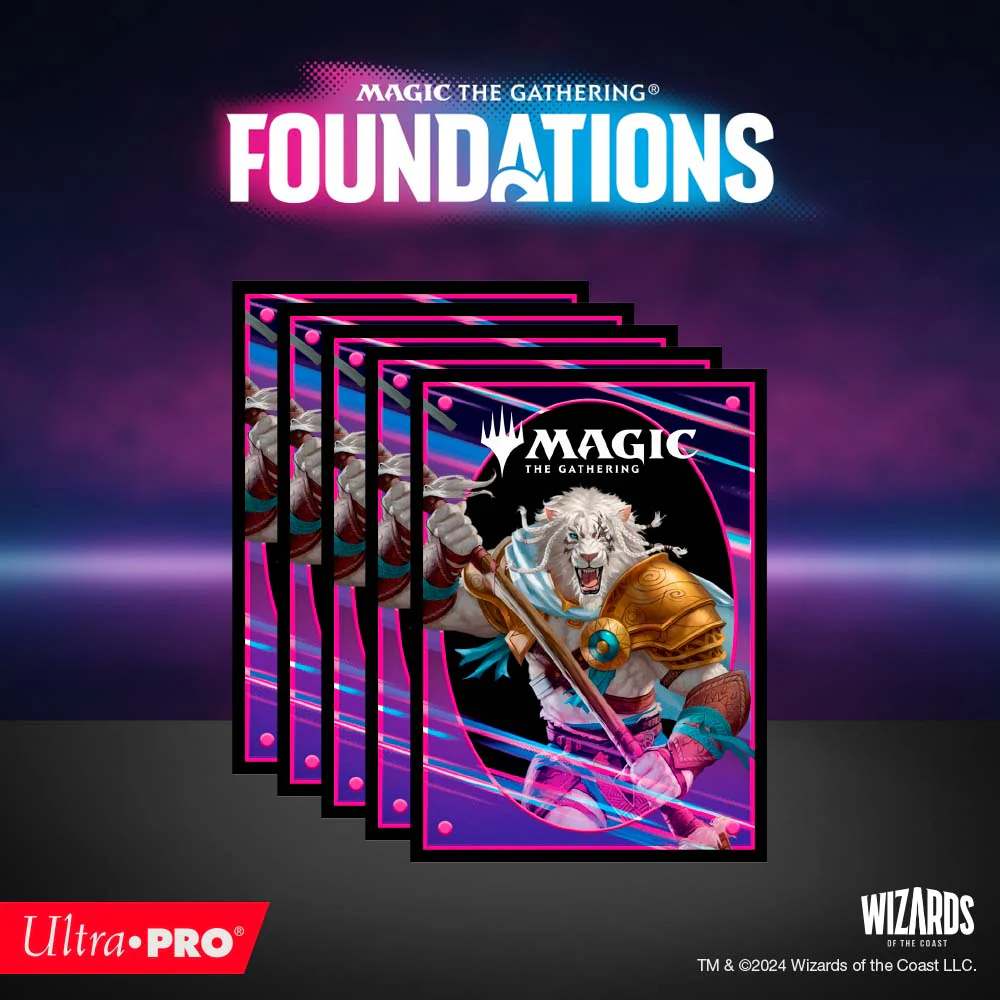 Foundations Ajani 100ct DECK PROTECTOR® Sleeves Light for Magic: The Gathering - Image 5