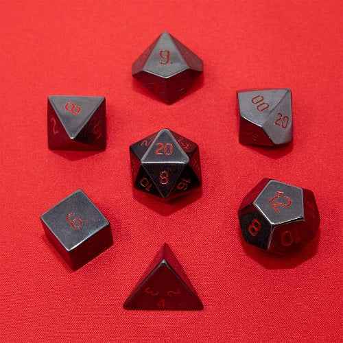 Gemstone Hematite RPG Dice Set (7ct) - Image 4