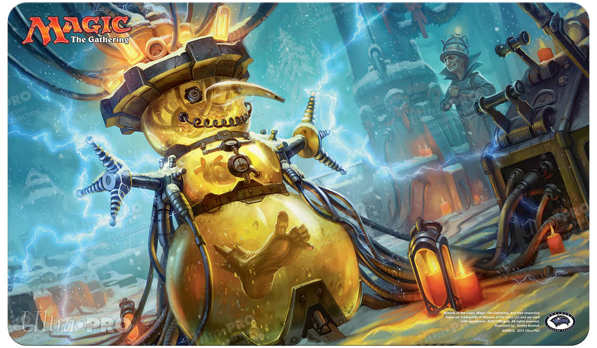 Happy Holidays Some Disassembly Required Gaming Playmat for Magic: The Gathering