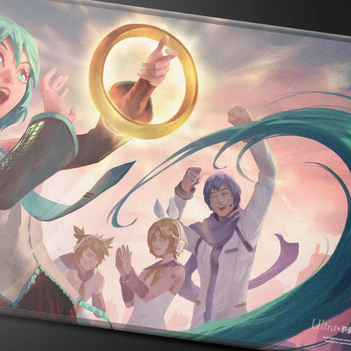 Hatsune Miku - Secret Lair - Stitched Edge Playmat for Magic: The Gathering - (Summer) Sol Ring - Image 2