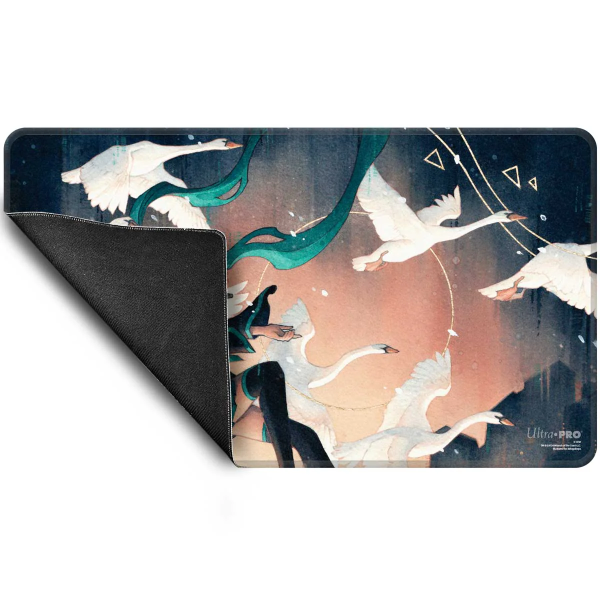 Hatsune Miku - Secret Lair - Stitched Edge Playmat for Magic: The Gathering - (Winter) Swan Song - Image 3