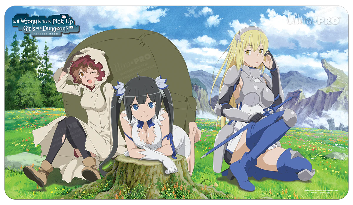 Heroines Standard Gaming Playmat Mousepad for Is It Wrong to Try to Pick Up Girls in a Dungeon?