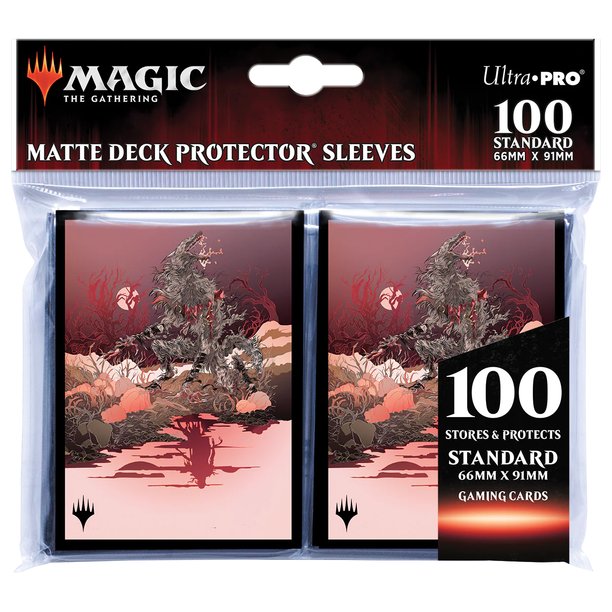 Innistrad: Midnight Hunt Arlinn, the Moon's Fury Standard DECK PROTECTOR® Sleeves (100ct) for Magic: The Gathering - Image 2