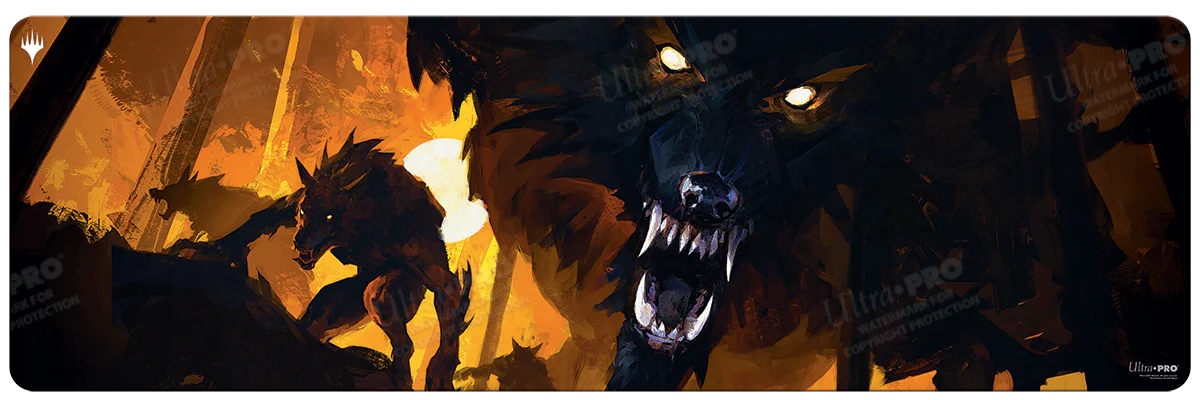 Innistrad: Midnight Hunt Draft Booster Key Art 8ft Table Playmat for Magic: The Gathering