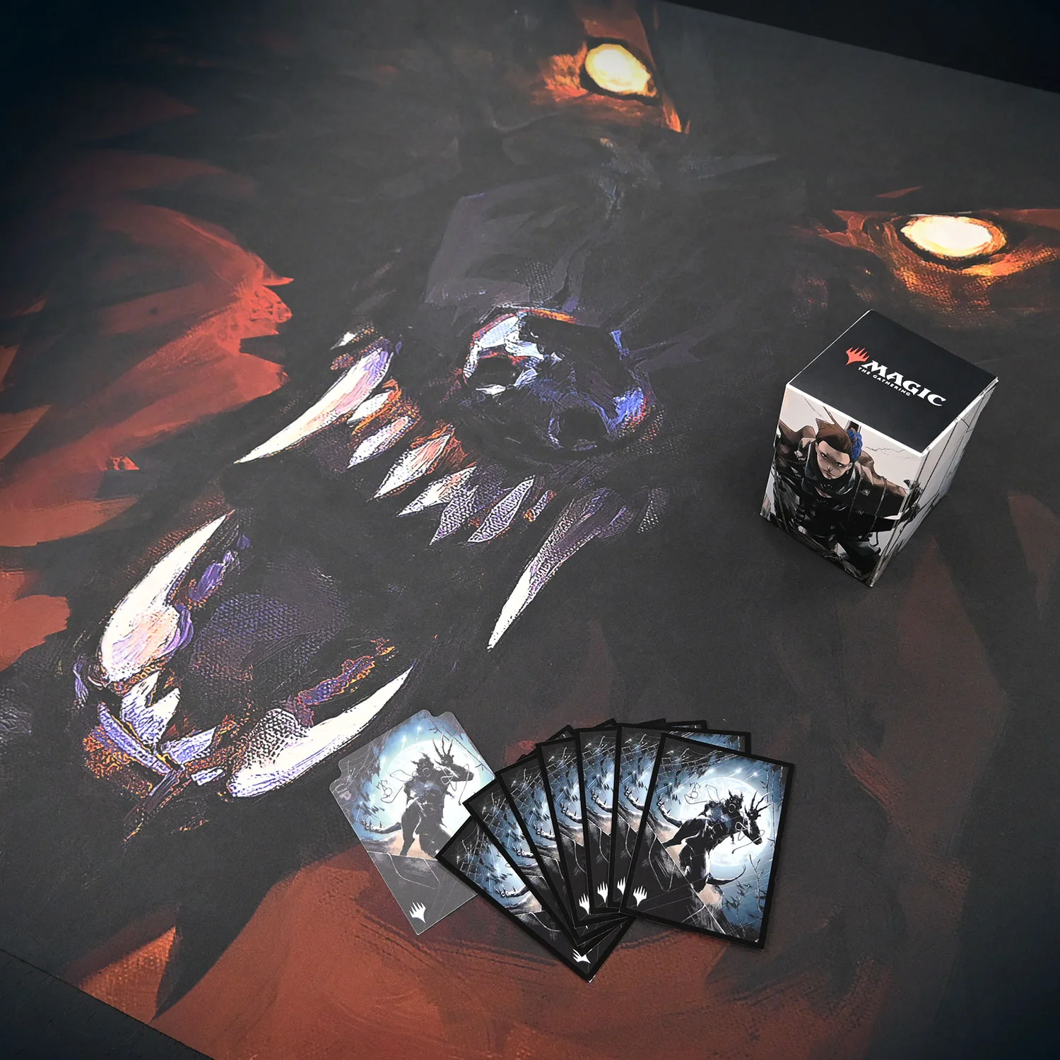 Innistrad: Midnight Hunt Draft Booster Key Art 8ft Table Playmat for Magic: The Gathering - Image 3
